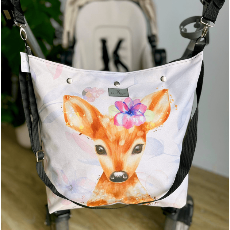 Torebka torba do wózka i na ramię sarenka