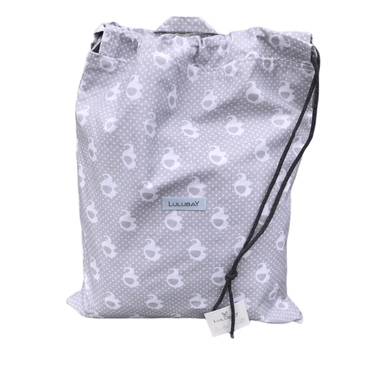 Bawełniany worek do żłobka, przedszkola, szkoły, na ubrania, na co dzień słoniki