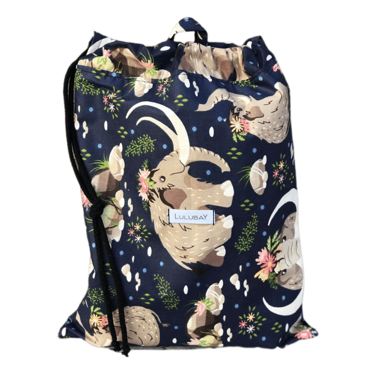 Bawełniany worek do żłobka, przedszkola, szkoły, na ubrania, na co dzień mamuty