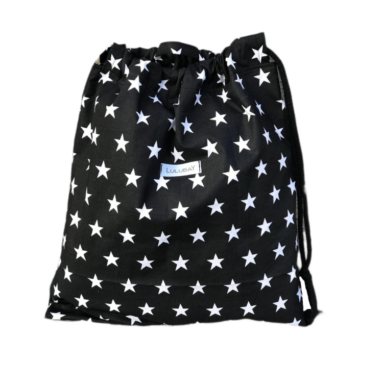 Bawełniany worek do żłobka, przedszkola, szkoły, na ubrania, na co dzień gwiazdki