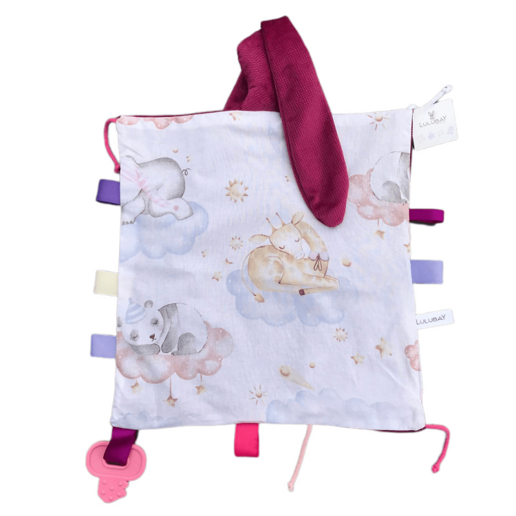 Sensor, szeleścik, przytulanka sensoryczna śpiące zwierzątka