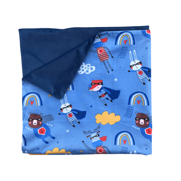 Kocyk bawełna velvet koc do kołyski wózka dla dziecka chłopczyk dziewczynka Rozmiar 80/80 cm