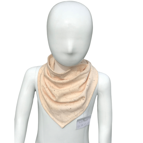 Dresowa chustka pod szyję, kremowa chustka nakrapiana Rozmiar Wiązana