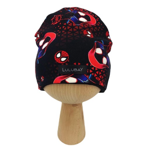 Czapka dresowa Spidermen dwuwarstwowa dla chłopca wiosenna jesienna Obwód Głowy 45-48 cm