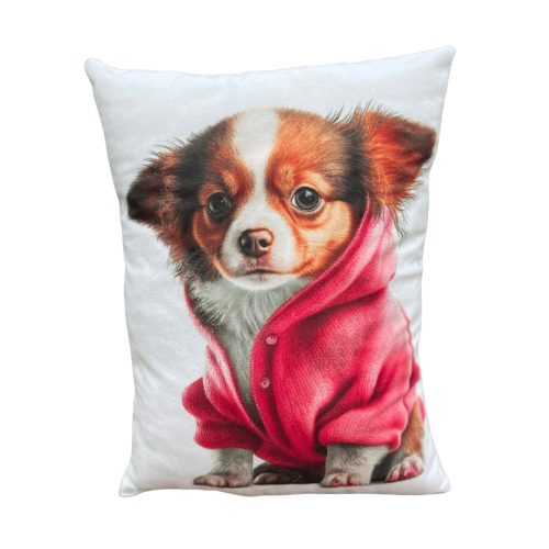 Poduszka maskotka pies Chihuahua w sweterku