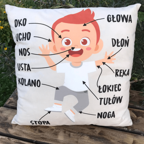 Poduszka części ciała chłopiec