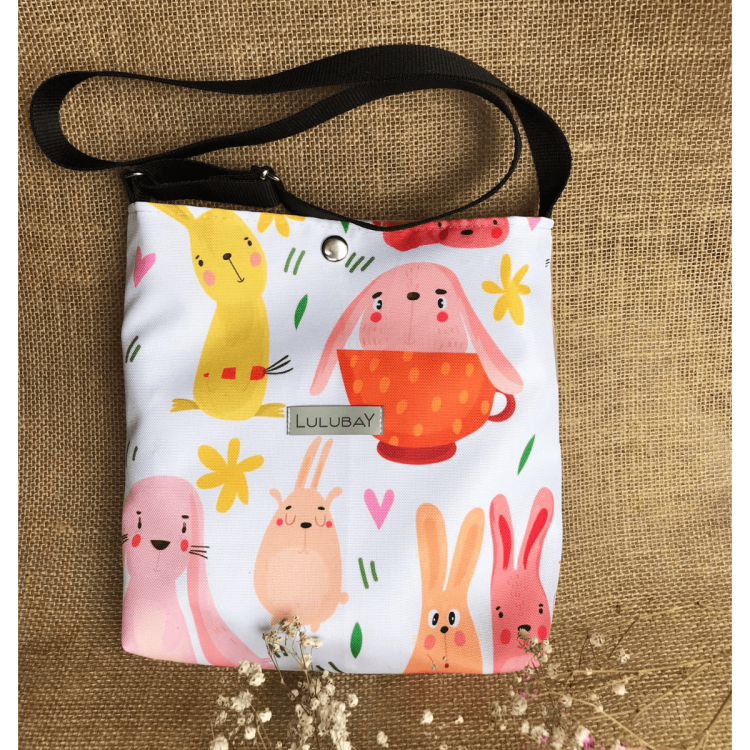 Torebka, torebeczka dla dziewczynki. Zajączki