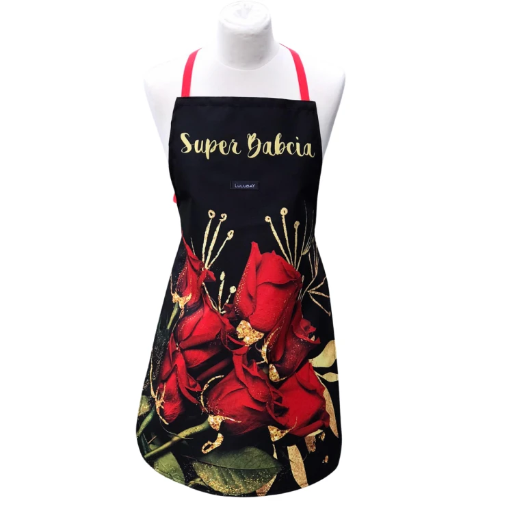 Fartuch kuchenny do gotowania pieczenia, wodoodporny fartuch dla Babci "Super Babcia"
