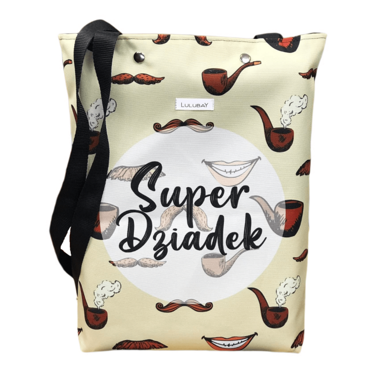 Torba dla Dziadka, Super Dziadek, fajka i wąsy