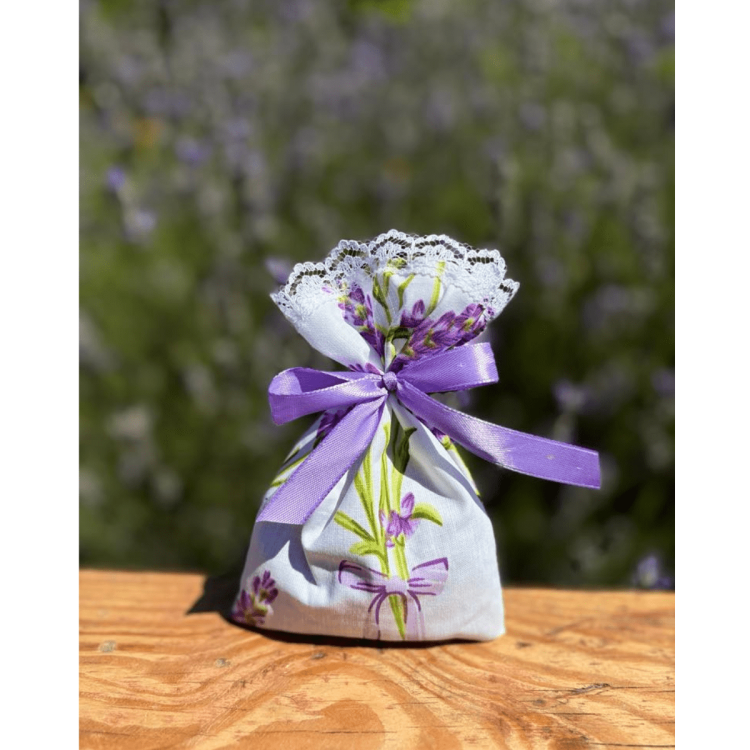 Lawendowy woreczek zapachowy, woreczek z lawendą, suszona lawenda