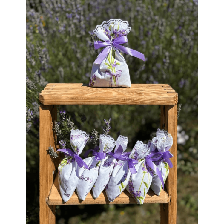 Lawendowy woreczek zapachowy, woreczek z lawendą, suszona lawenda